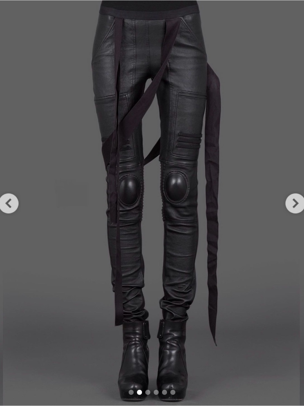 Rick Owens Moody Nagakin Leather Leggings